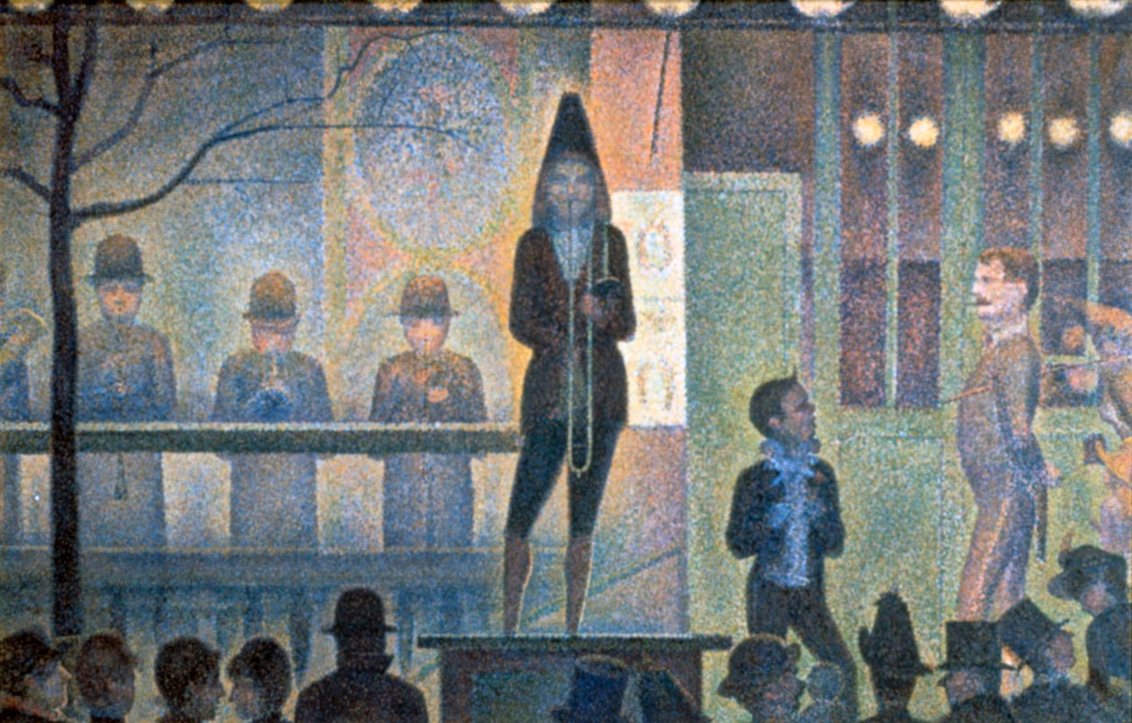 Parada de circo, 1887-1888 de Georges Pierre Seurat