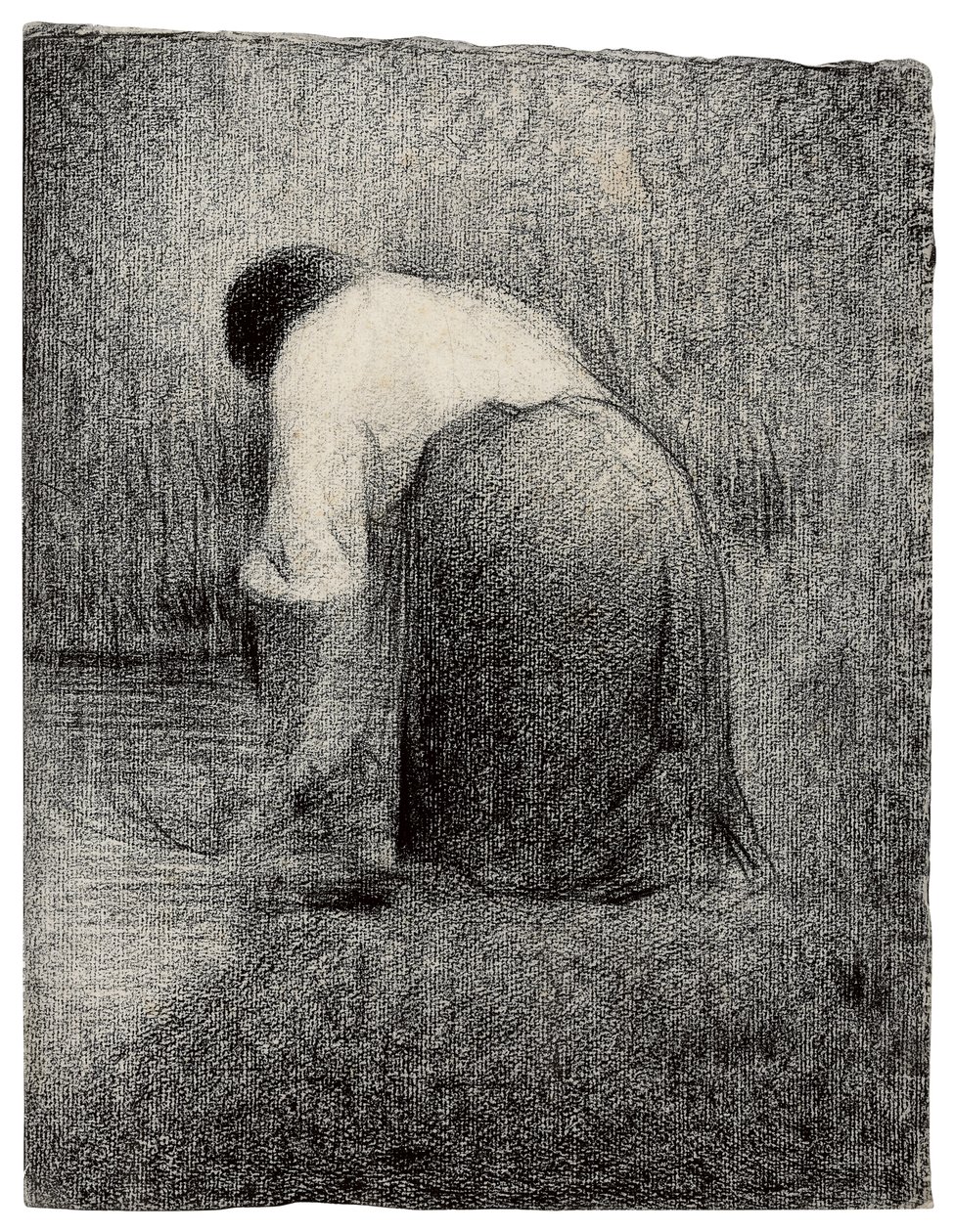 Mujer arrodillada, c.1881 de Georges Pierre Seurat