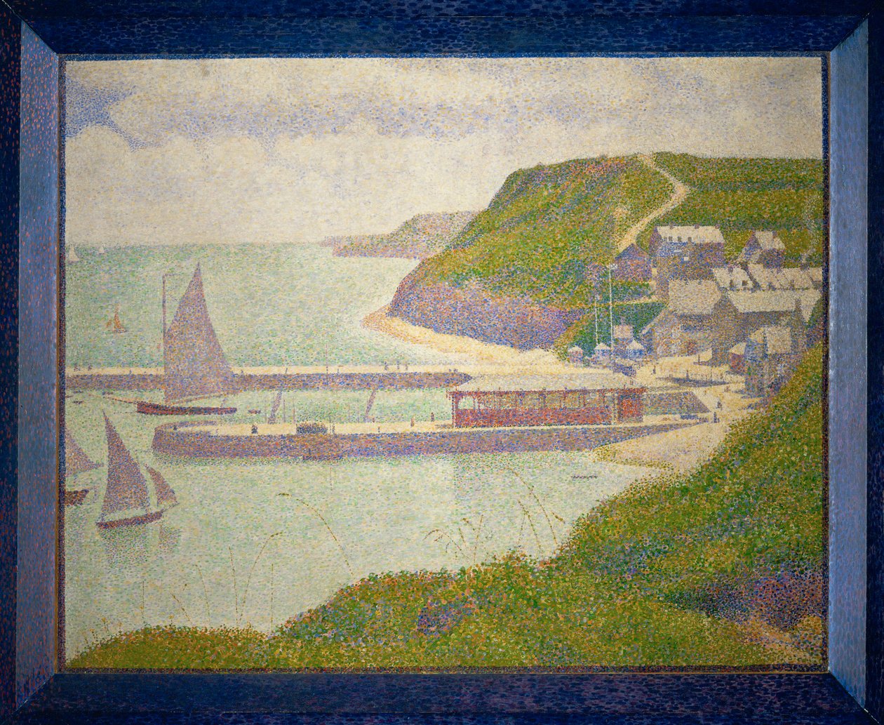 Port-en-Bessin, puerto exterior, marea alta (óleo sobre lienzo) de Georges Pierre Seurat