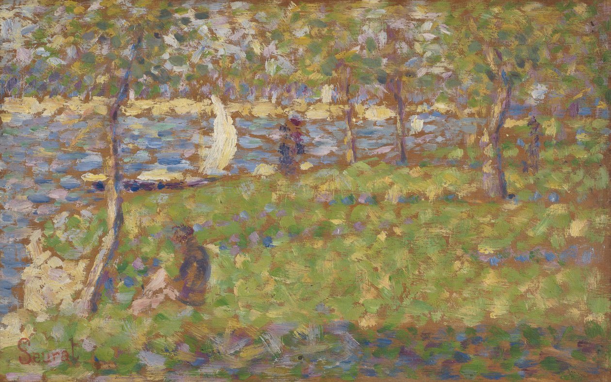 Estudio para "La Grande Jatte" de Georges Pierre Seurat