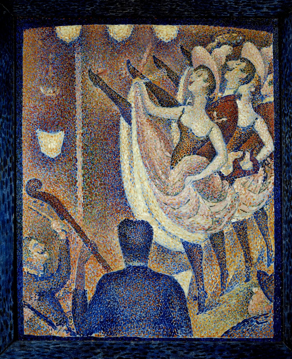 Estudio para el chahut. Bailarinas de chahut, danza escandalosa, forma de danza que apareció al mismo tiempo que el cancán francés, alrededor de 1830 en Montparnasse. Pintura de Georges Seurat (1859-1891) 1889 Buffalo. Albright Knox Art Gallery - Estudio p de Georges Pierre Seurat