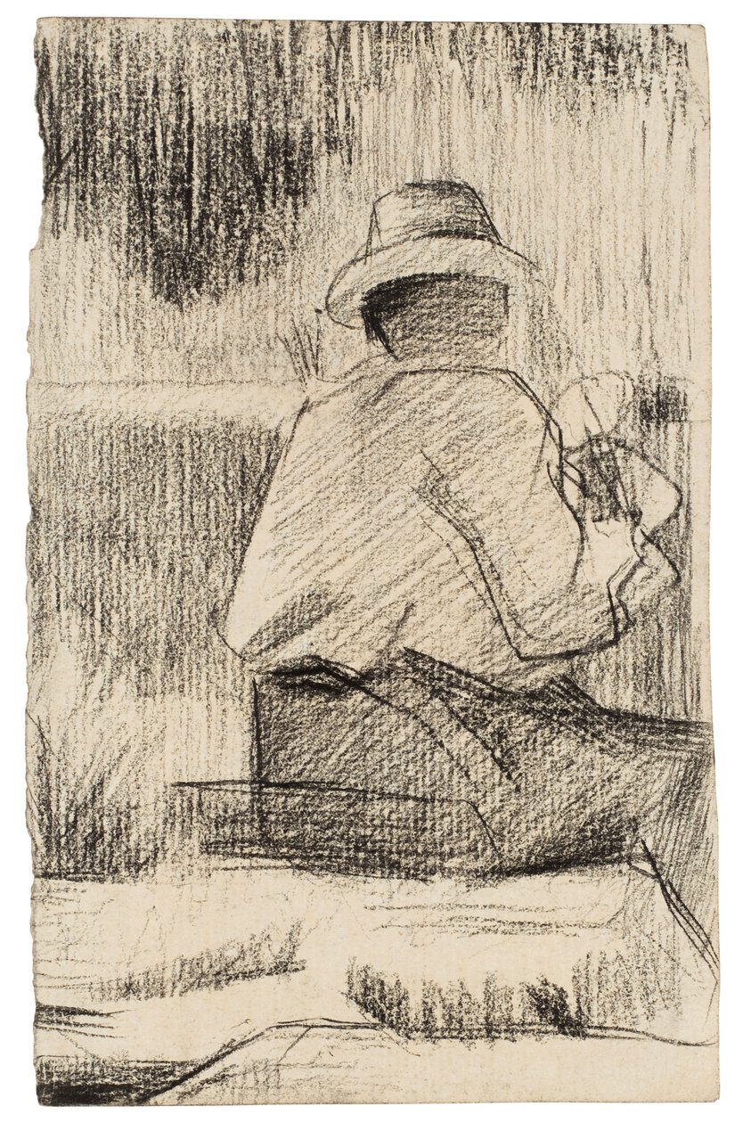 El pintor y su paleta, c.1881 de Georges Pierre Seurat