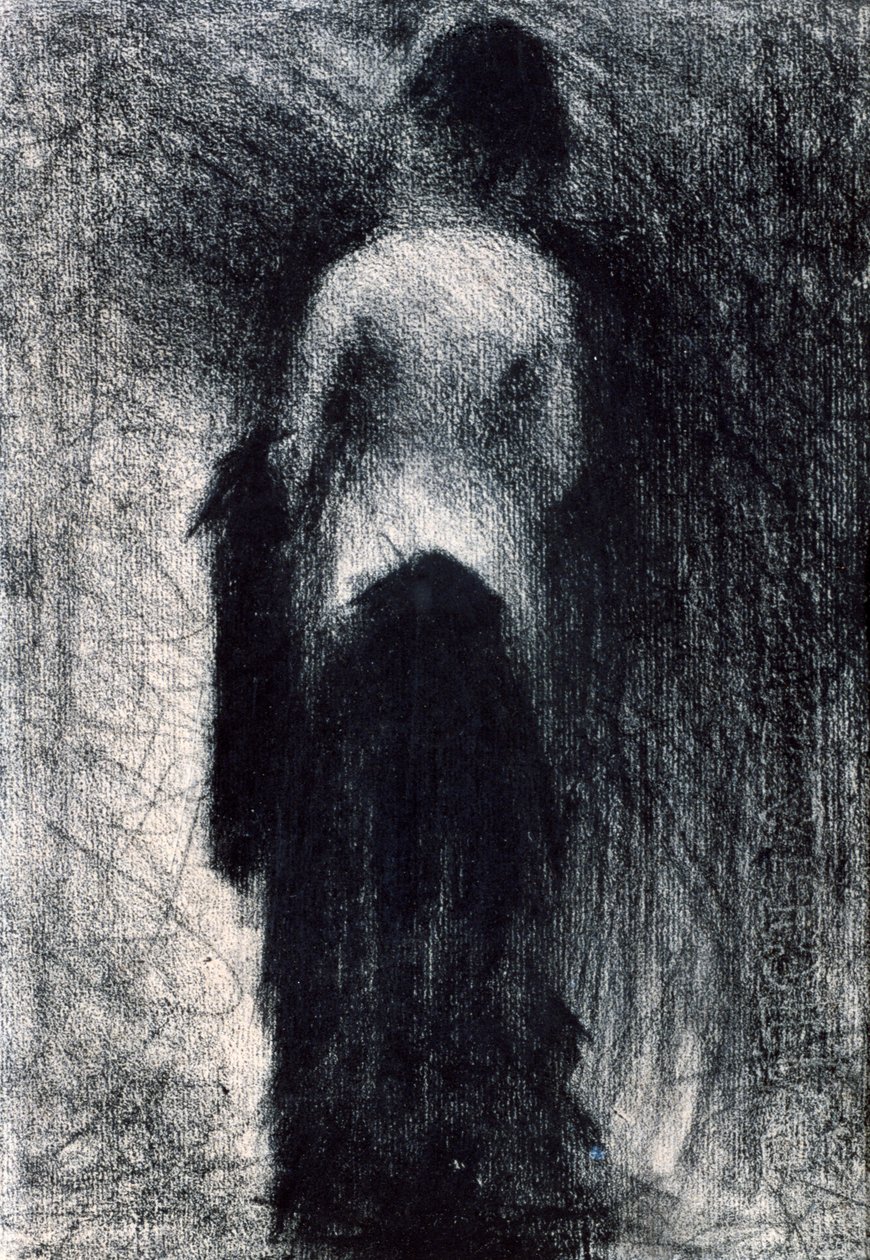 Mujer vista desde atrás, c. 1880-1891 de Georges Pierre Seurat