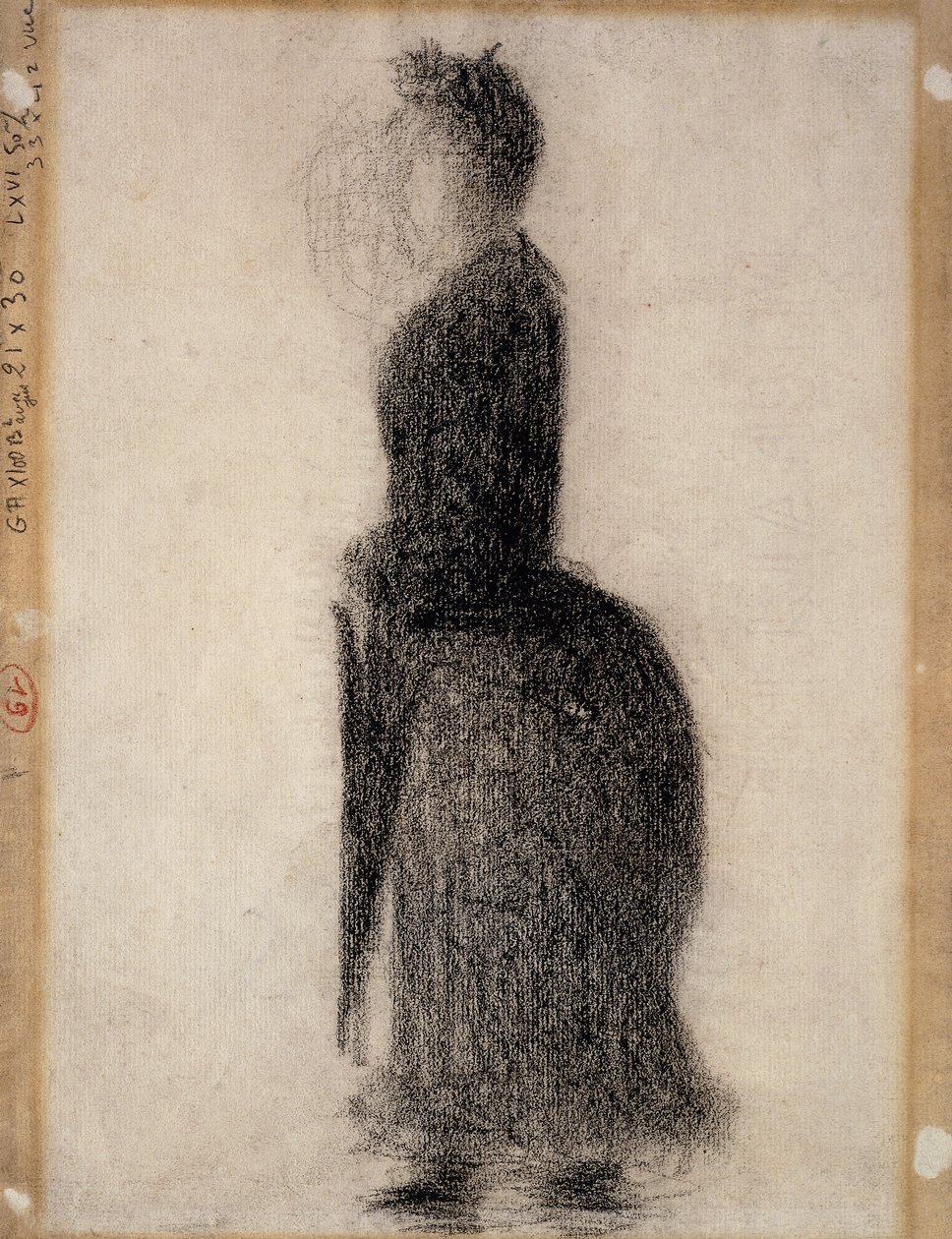 Mujer con una sombrilla de Georges Pierre Seurat
