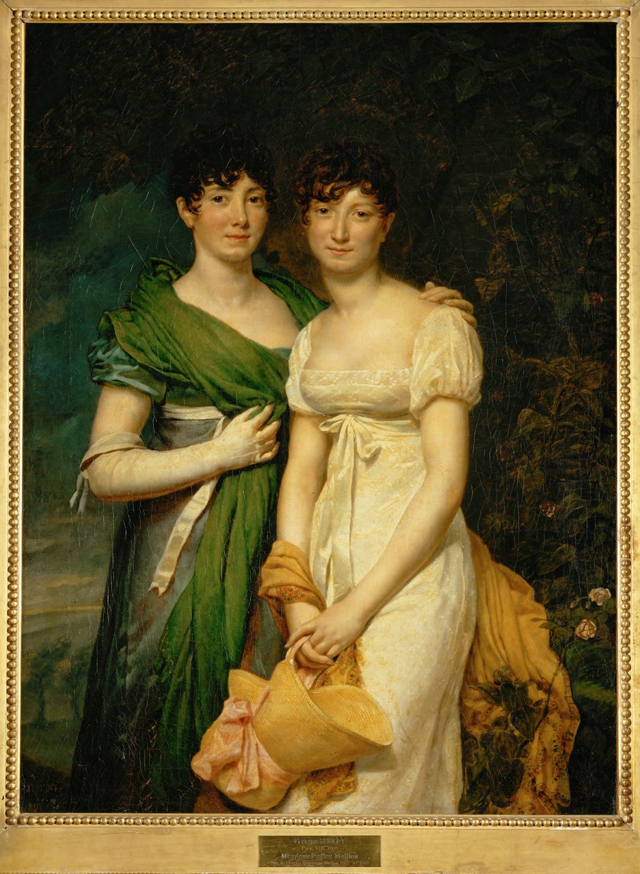 Mesdemoiselles Molien, sobrinas del conde Molien, ministro de Hacienda de Napoleón I ... de Georges Rouget