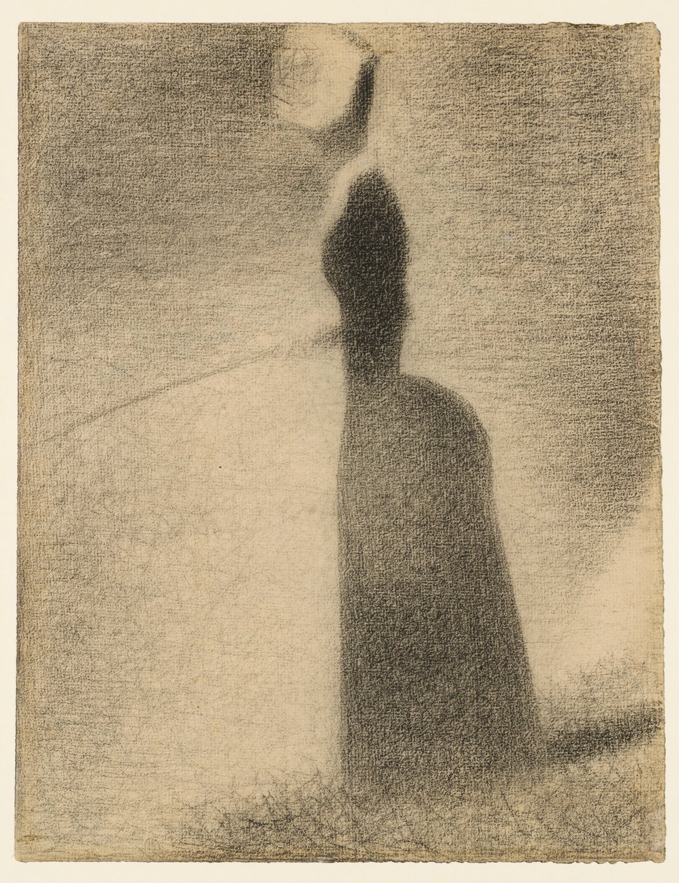 Una mujer pescando de Georges Seurat