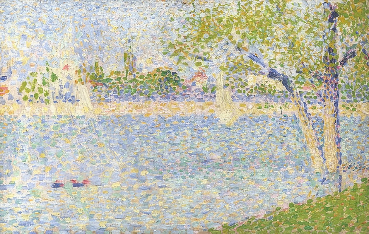 El Sena visto desde la Grande Jatte. 1888 de Georges Seurat