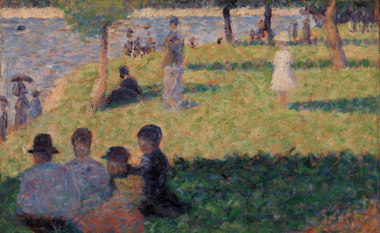 Grupo de Figuras (Estudio para "Un domingo en La Grande Jatte"")" de Georges Seurat