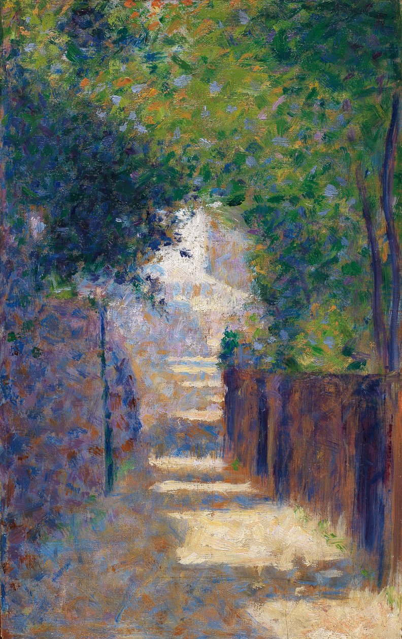 Rue St. Vincent en primavera, c.1884 de Georges Seurat
