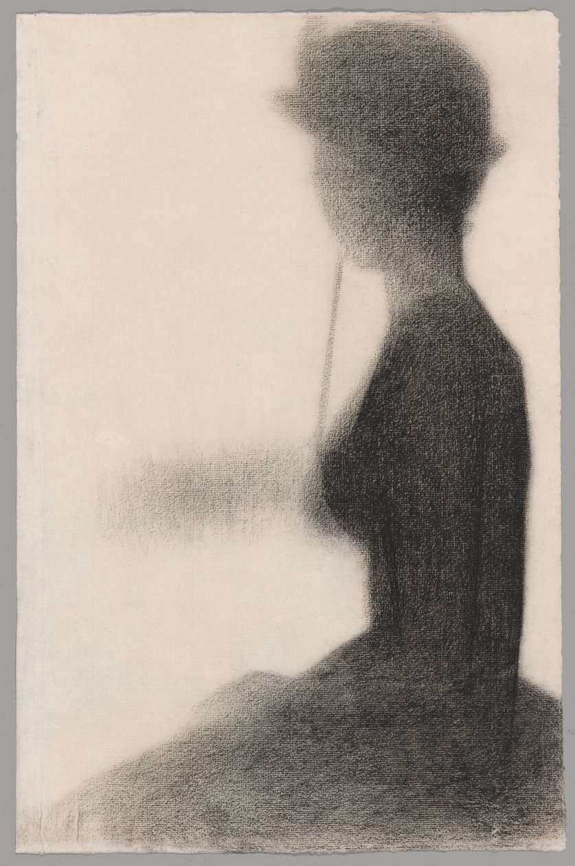 Mujer sentada con sombrilla (estudio para La Grande Jatte) de Georges Seurat