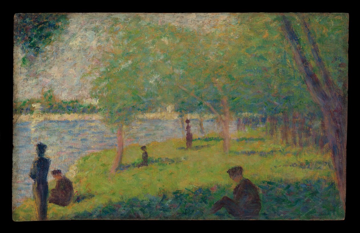 Estudio para "Un domingo en La Grande Jatte" de Georges Seurat