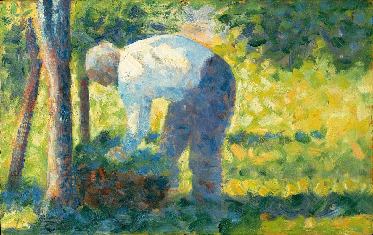 El jardinero, 1882-83 de Georges Seurat