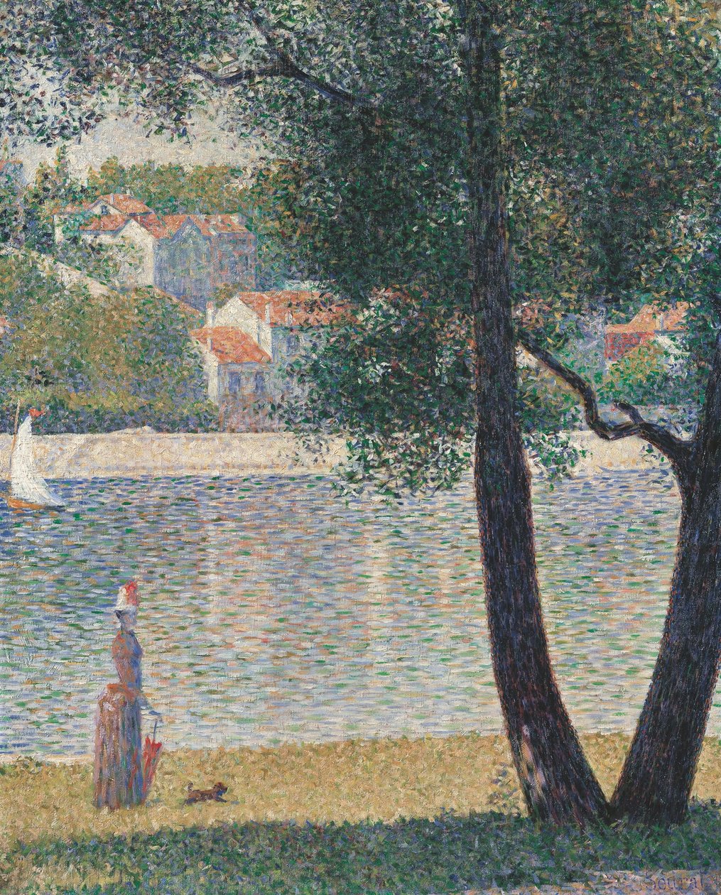 El Sena en Courbevoie de Georges Seurat