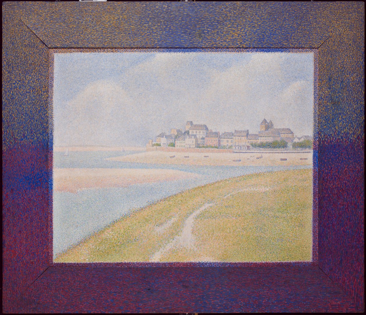 Vista de Le Crotoy desde río arriba de Georges Seurat