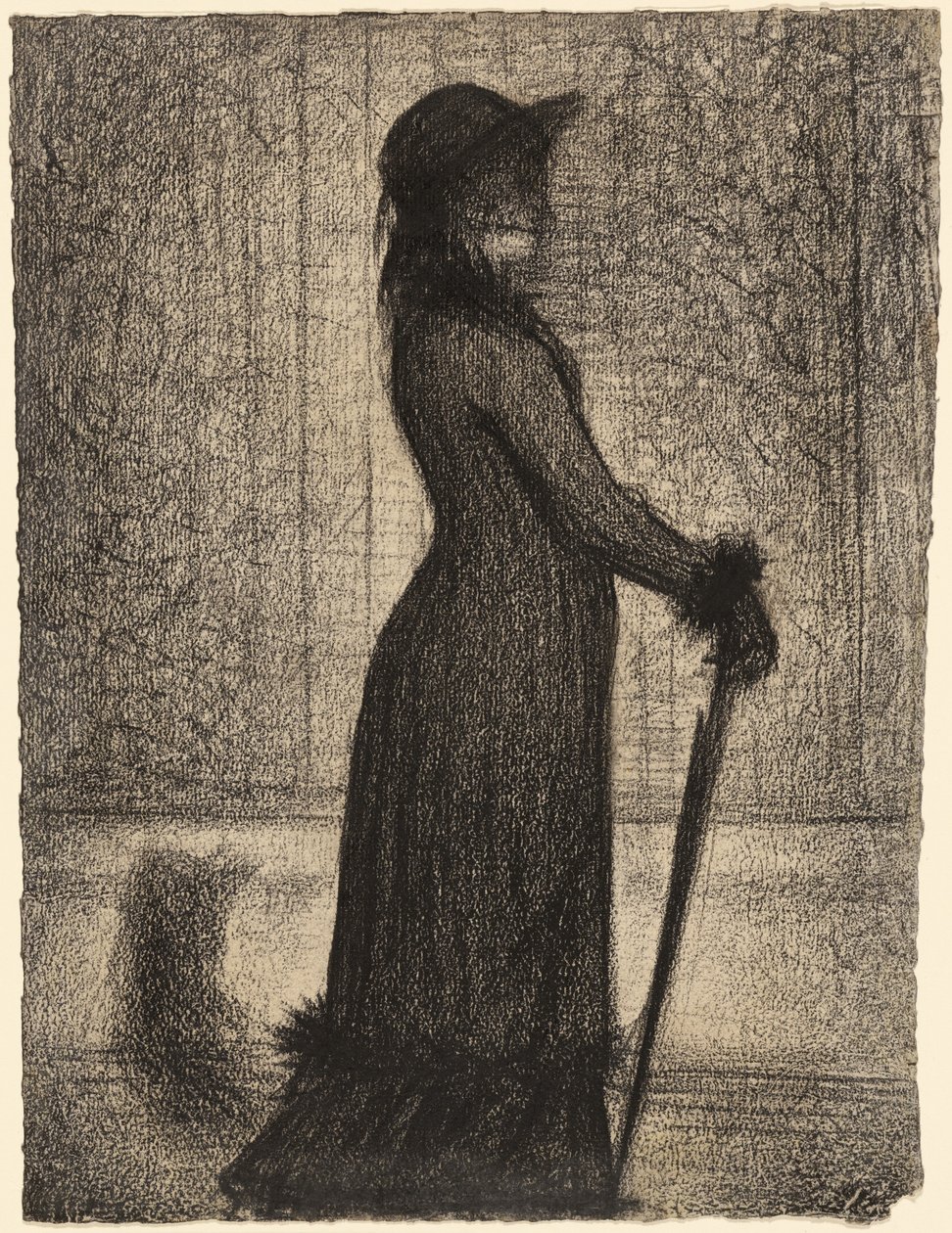 Mujer paseando de Georges Seurat
