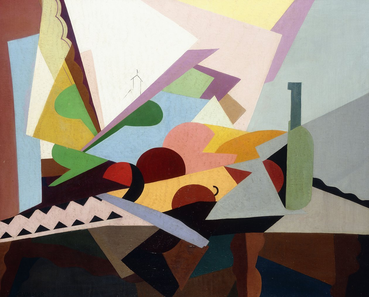 Naturaleza Muerta Frente a una Ventana, c.1922 de Georges Valmier