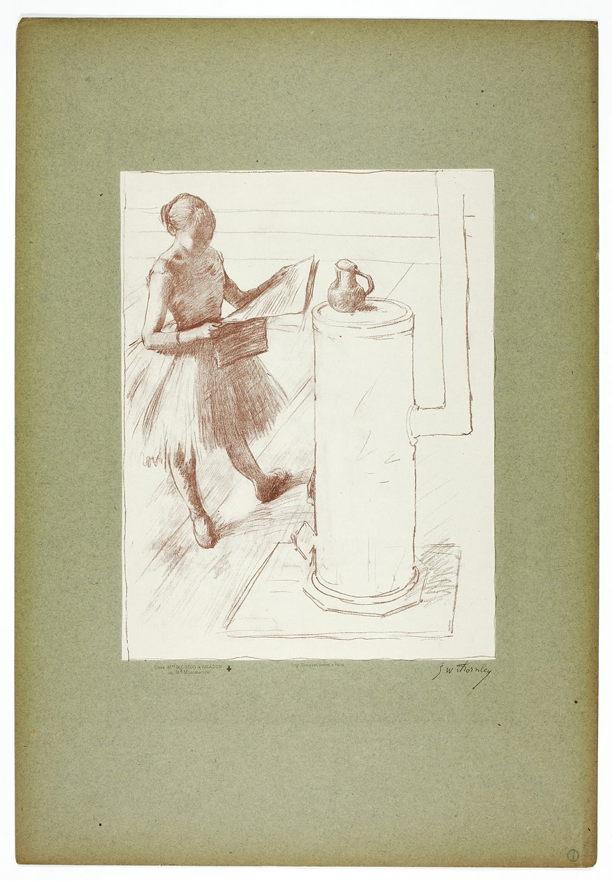 Bailarina junto a la estufa de Georges William Thornley