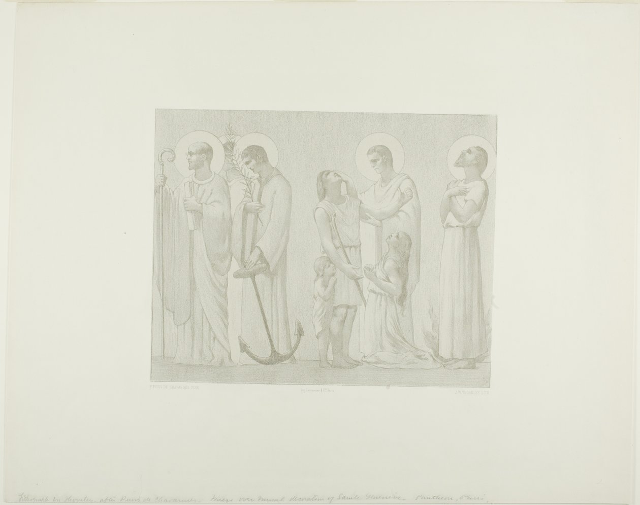 Santos legendarios de Francia (friso central) de Georges William Thornley