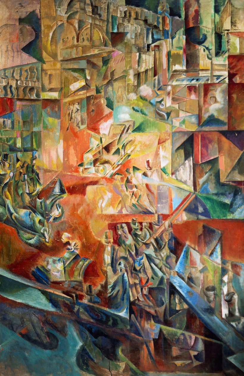 Metrópolis, por Georges Yakoulov, Rusia, siglo XX de Georges Yakoulov
