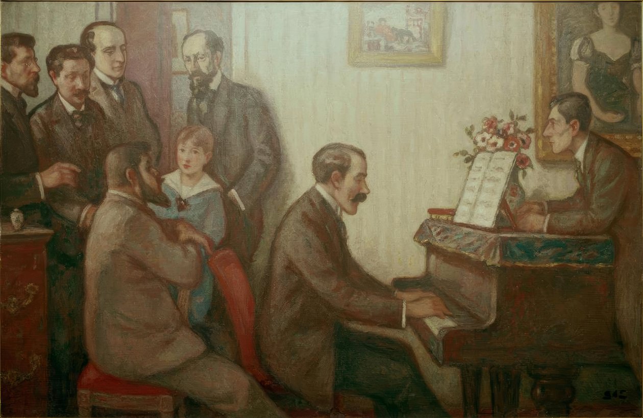 Reunión en casa de Godebski de Georges d Espagnat