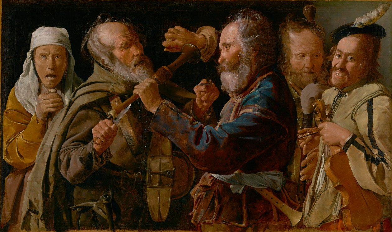 La pelea de los músicos de Georges de La Tour
