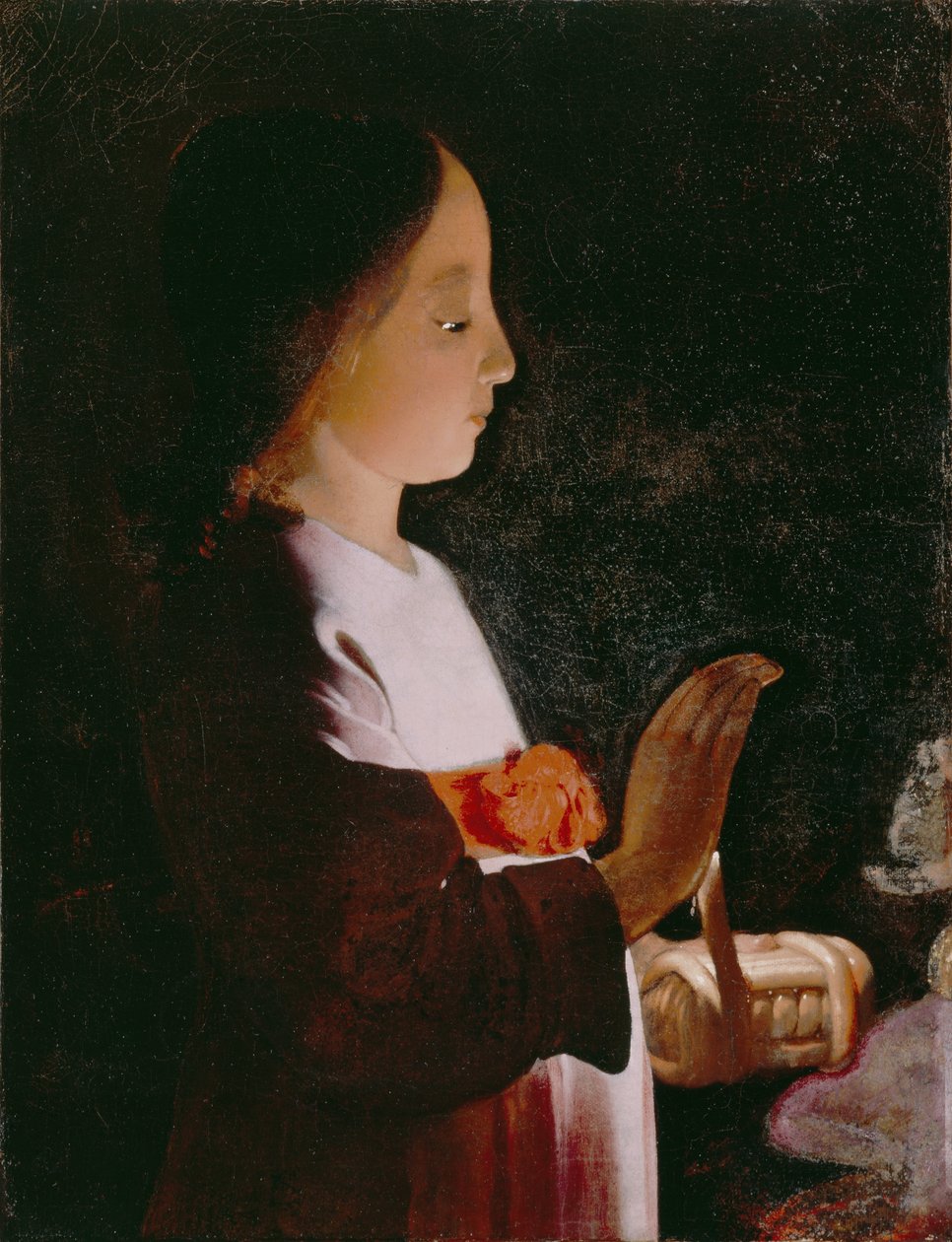 Joven Virgen María, c.1640 de Georges de La Tour