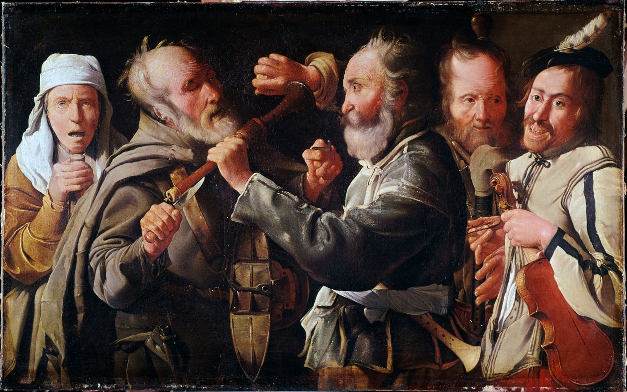 Pelea entre músicos de Georges de La Tour