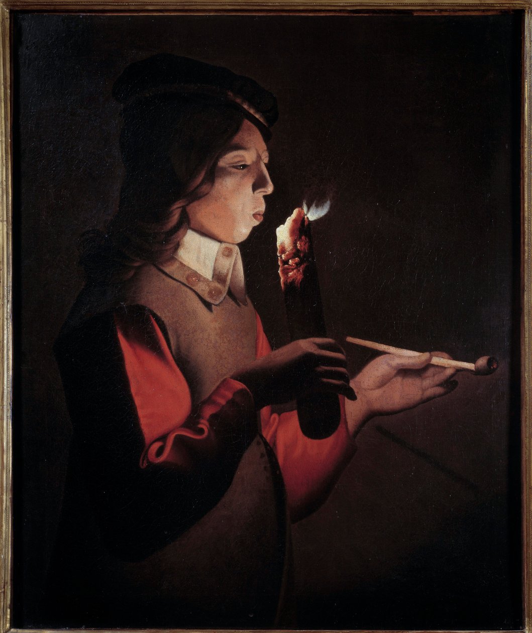 El joven fumador Pintura de Georges de La Tour (1593-1652) de Georges de La Tour
