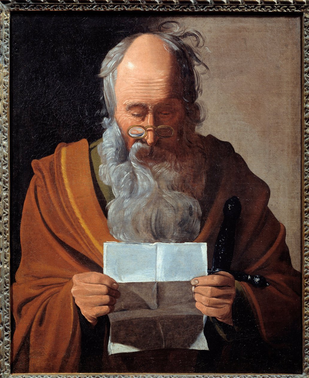 San Pablo. Retrato del apóstol leyendo una carta de Georges de La Tour