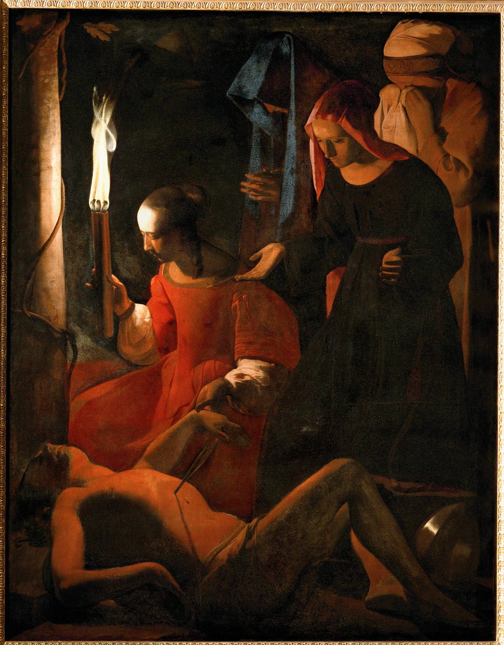 San Sebastián atendido por Santa Irene ... de Georges de La Tour