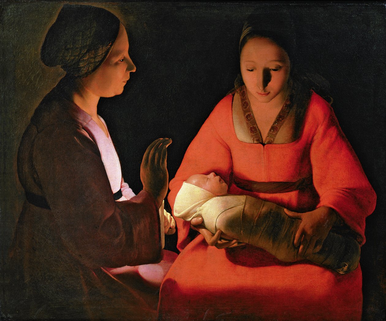 El niño recién nacido, finales de 1640 de Georges de La Tour