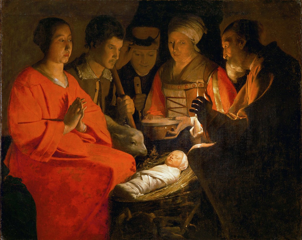 La adoración de los pastores ... de Georges de La Tour