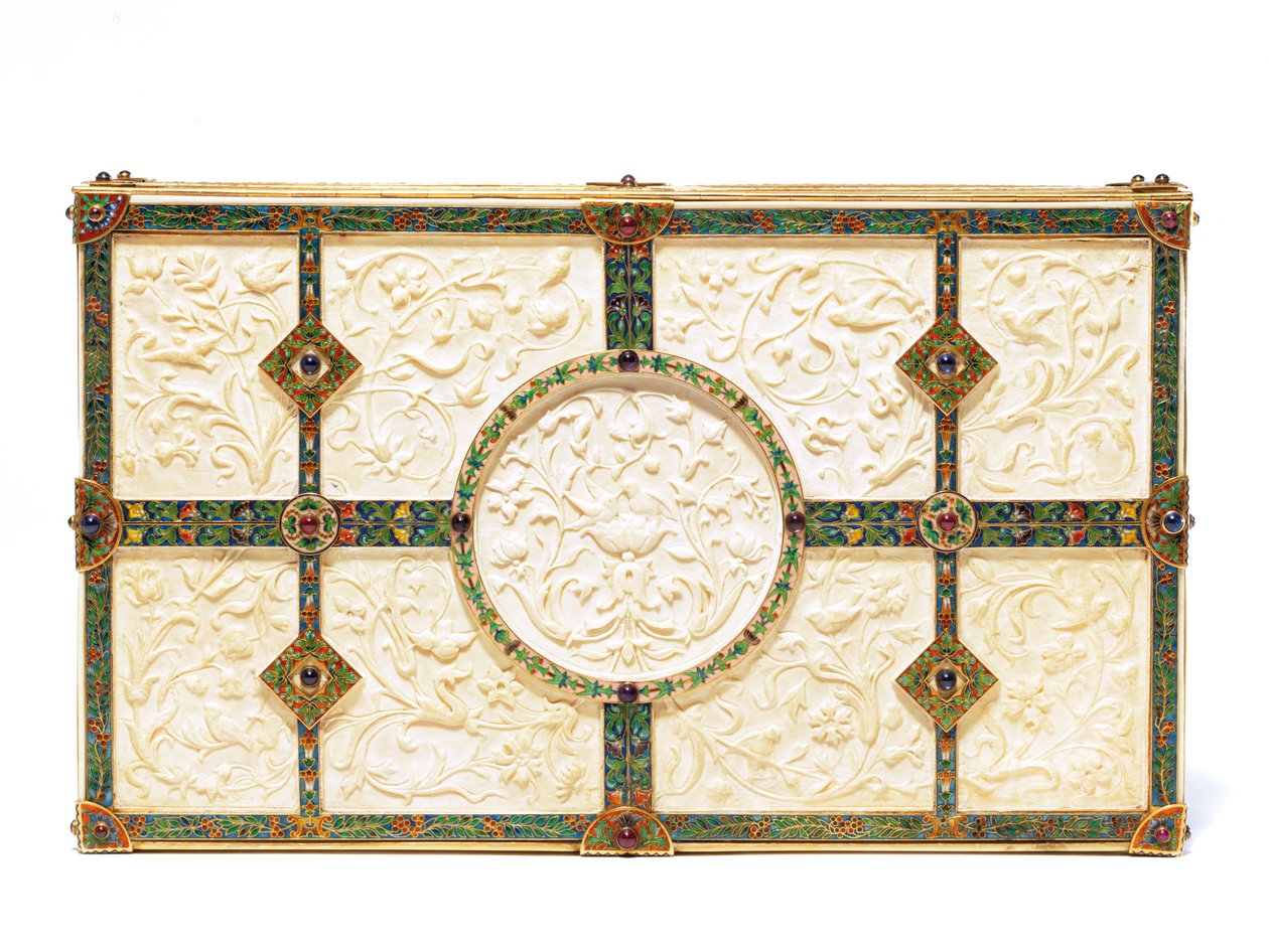 Raro portabilletes para Boucheron, 1893 de Georges le Sache