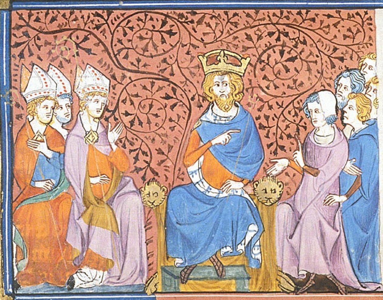 Carlomagno en consejo, de Chroniques de France ou de St Denis, siglo XIV (22702883582) de Georgia Levan Ramishvili from Tbilisi