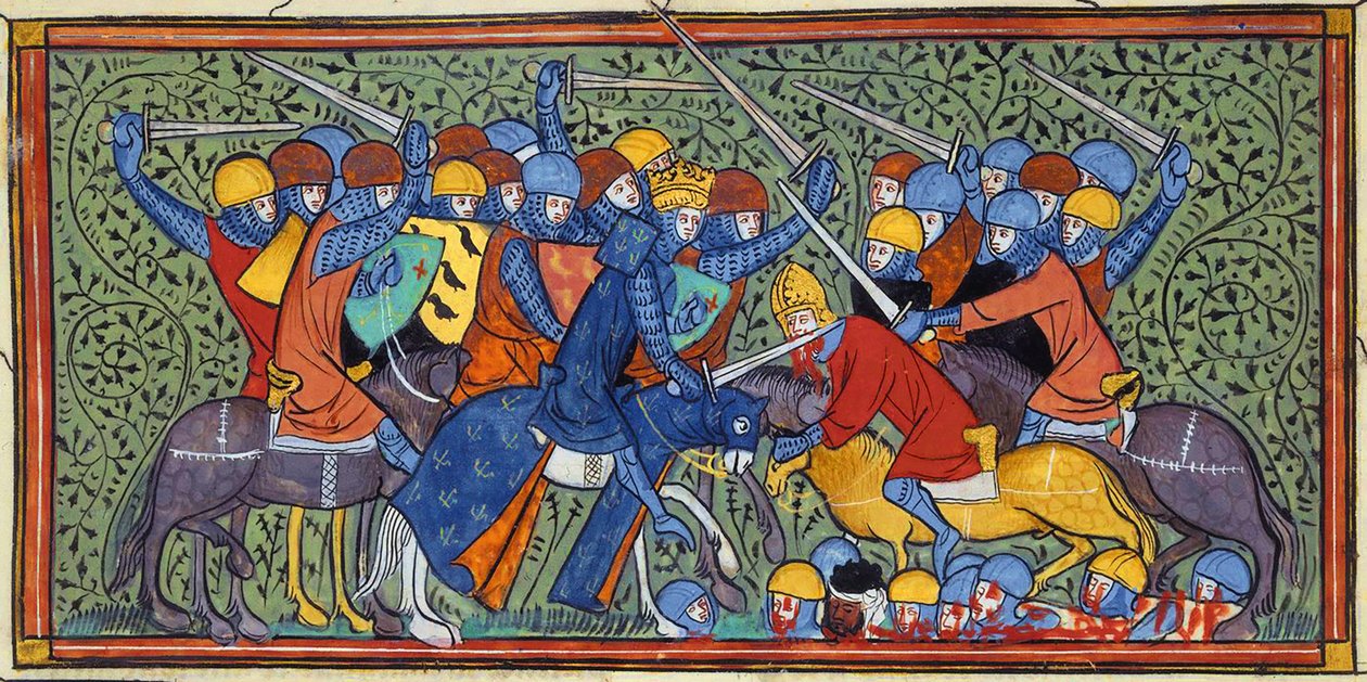 Carlos Martel en la batalla de Tours, Grandes Crónicas de Francia (27686528435) de Georgia Levan Ramishvili from Tbilisi