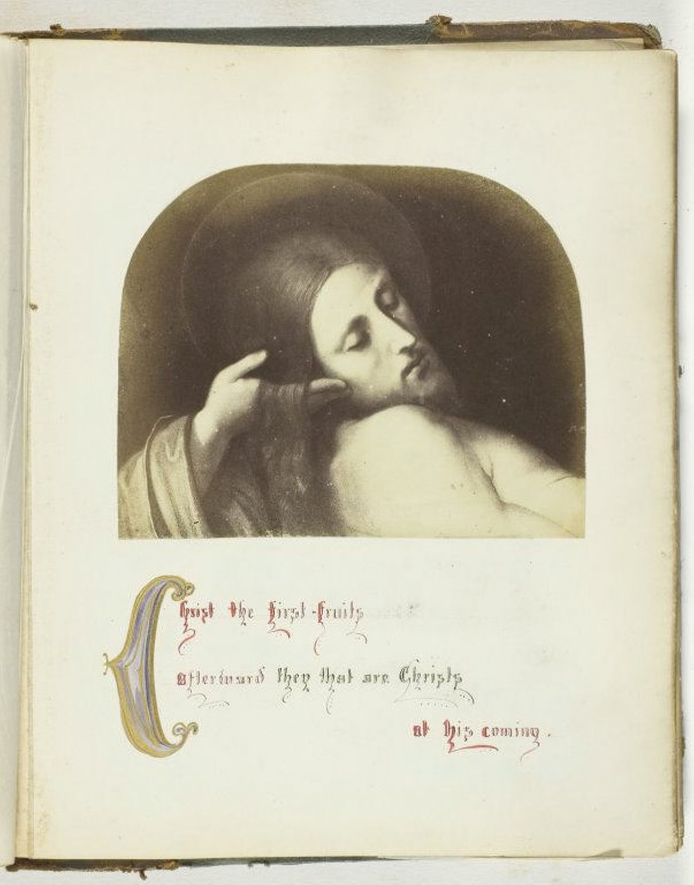 Ilustración de Jesús con cita bíblica de Georgina Cowper