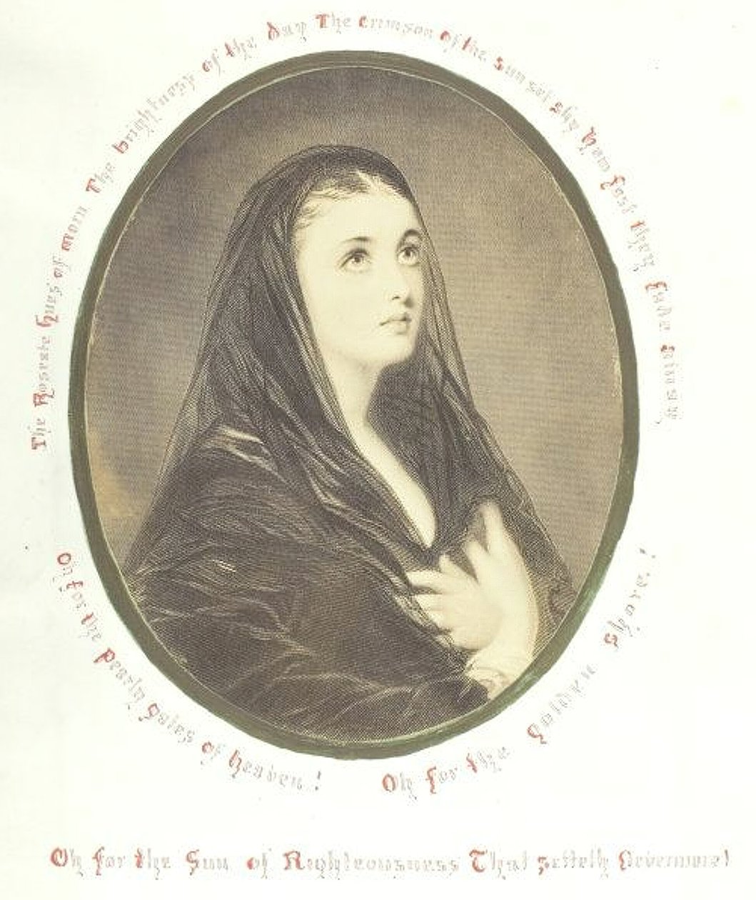 Sin título [mujer piadosa con velo] de Georgina Cowper