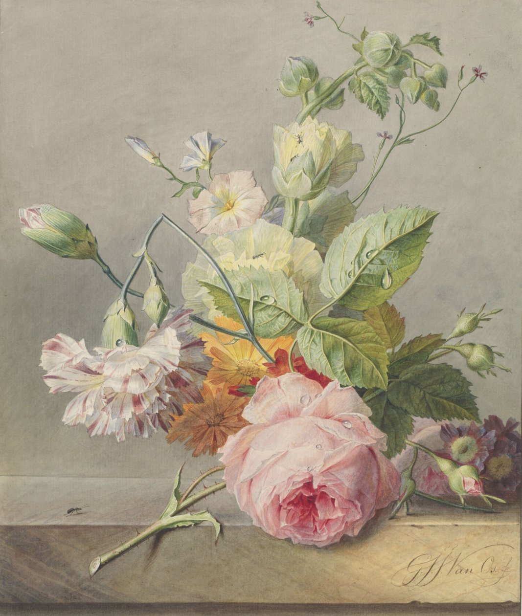 Naturaleza Muerta Floral de Georgius Jacobus Johannes van Os