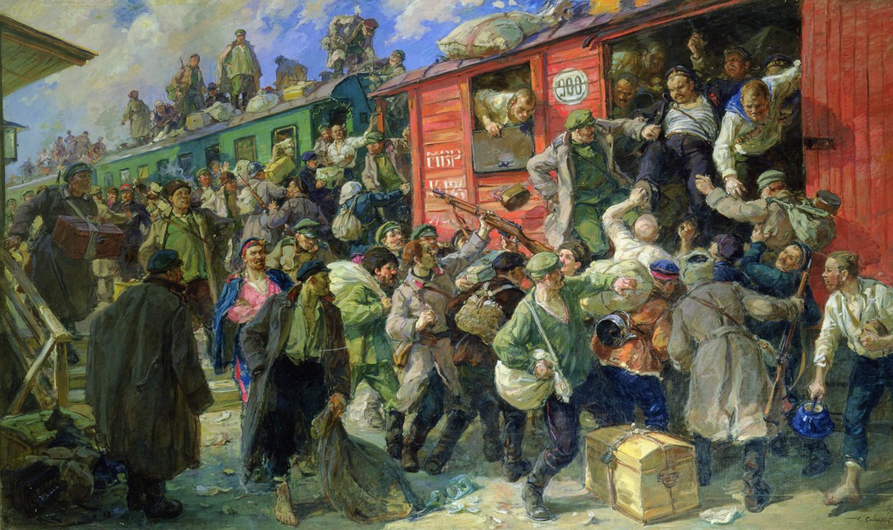 Liberación espontánea de las fuerzas armadas zaristas en 1917 de Georgiy Konstantinovich Savitsky