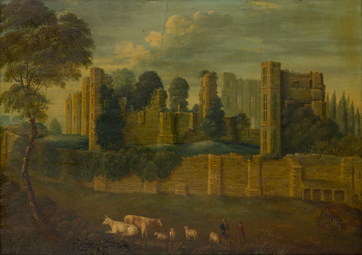 Castillo de Kenilworth, Warwickshire, c.1867-70 (óleo sobre tabla) de Gerald Orlando Manners Bridgeman