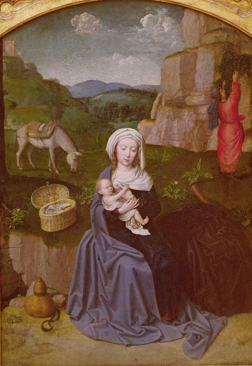 El descanso en la huida a Egipto de Gerard David
