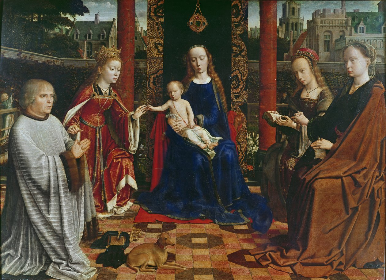 La Virgen y el Niño con santos y donante de Gerard David