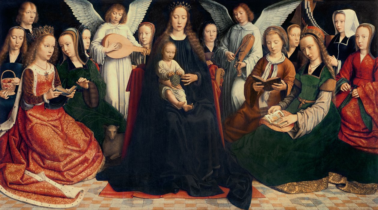 Virgen y Niño con Santos, c.1509 de Gerard David
