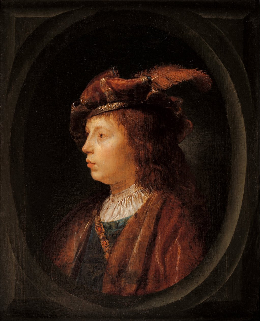 Cabeza de un joven de Gerrit Dou