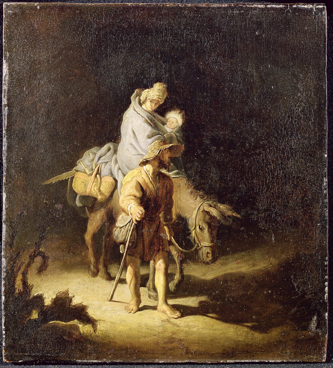 La Huida a Egipto de Gerrit Dou