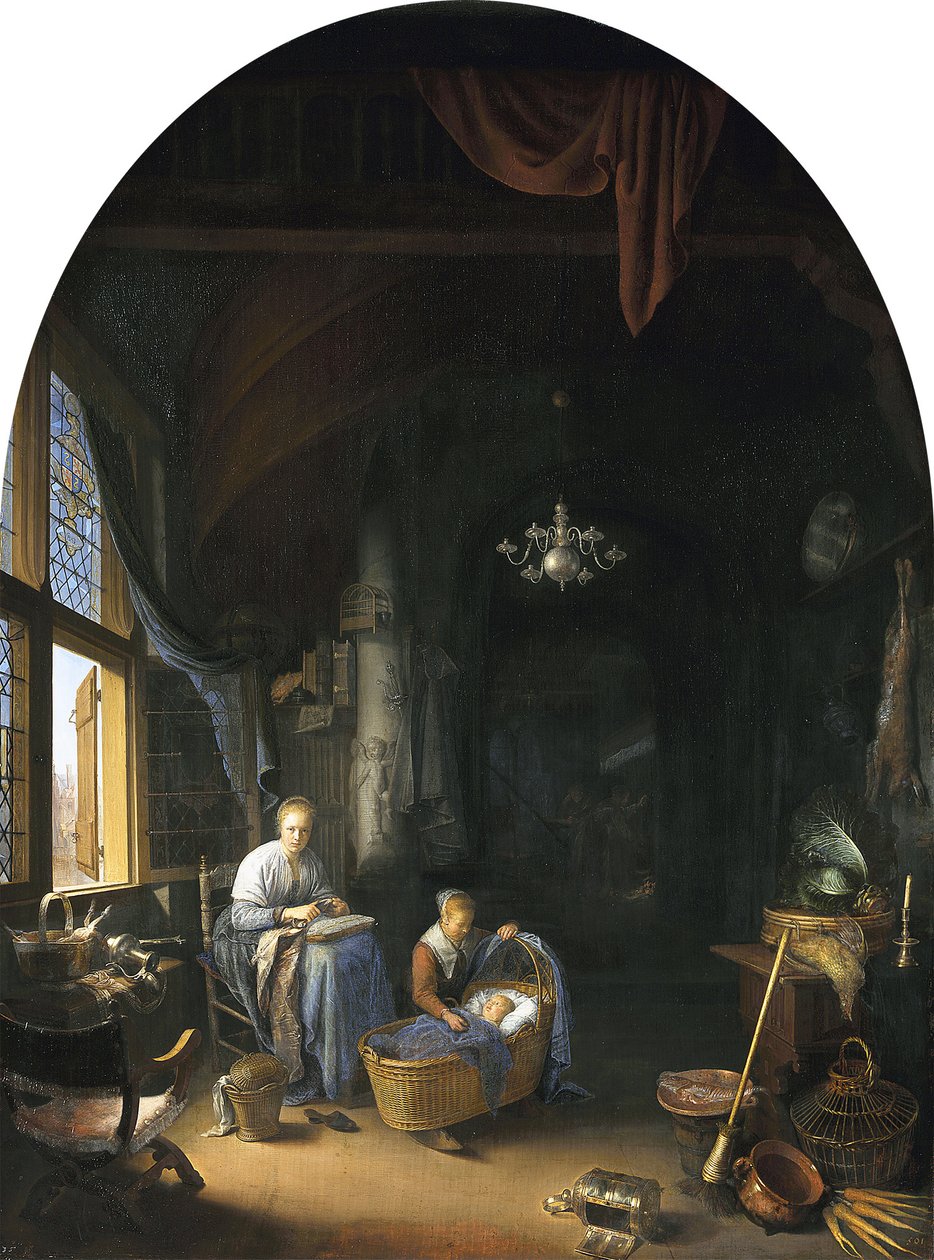 La joven madre de Gerrit Dou