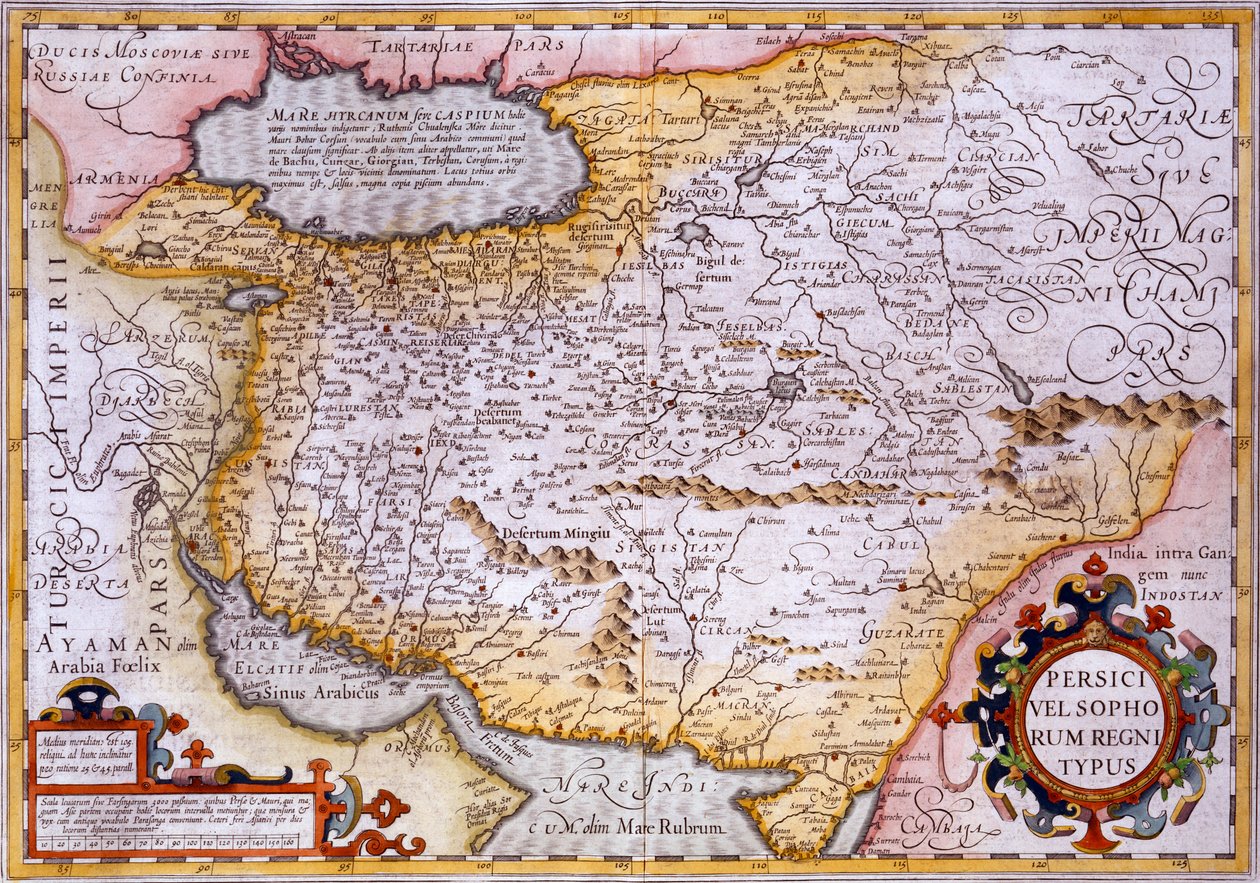 Mapa de Persia, 1638 | Gerardus Mercator