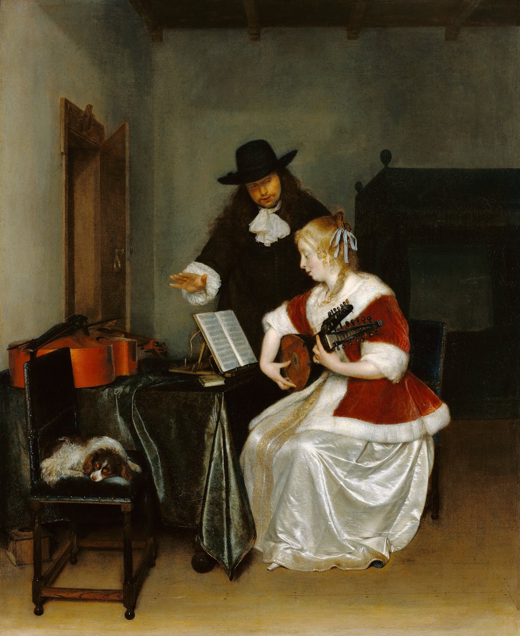 La lección de música de Gerard ter Borch