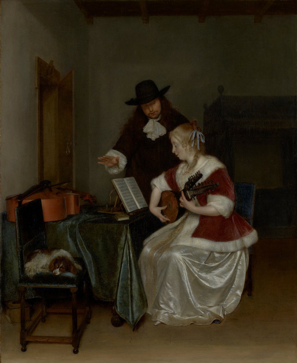 La lección de música de Gerard ter Borch