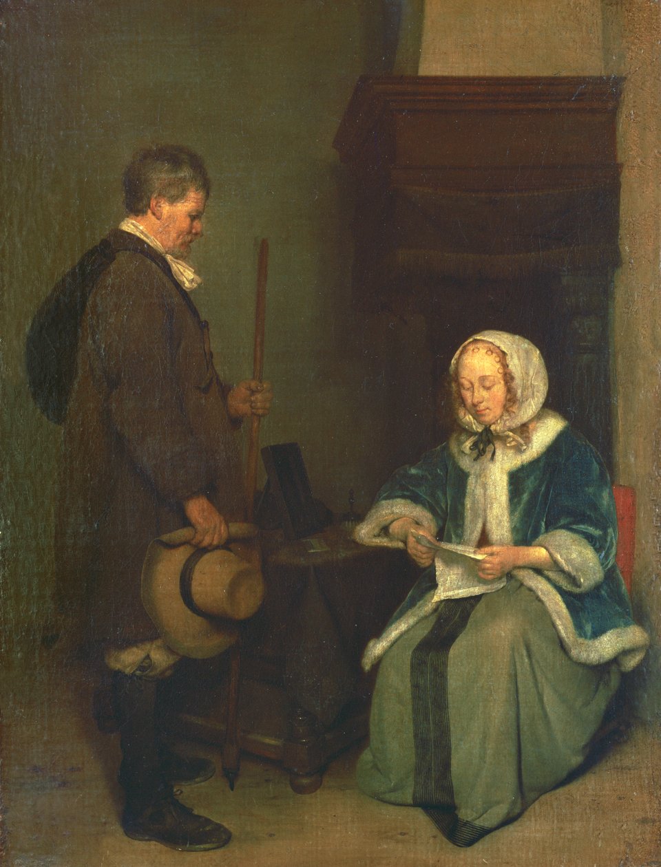 El mensaje, c.1658-1660 de Gerard ter Borch